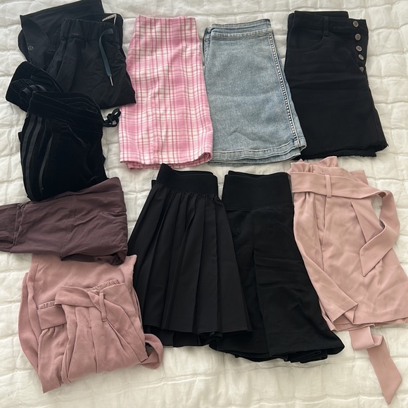 Aritzia Dresses & Skirts - BRANDY MELVILLE, ARITZIA, TNA, & LULULEMON XS BOTTOMS BUNDLE (10 items!!)